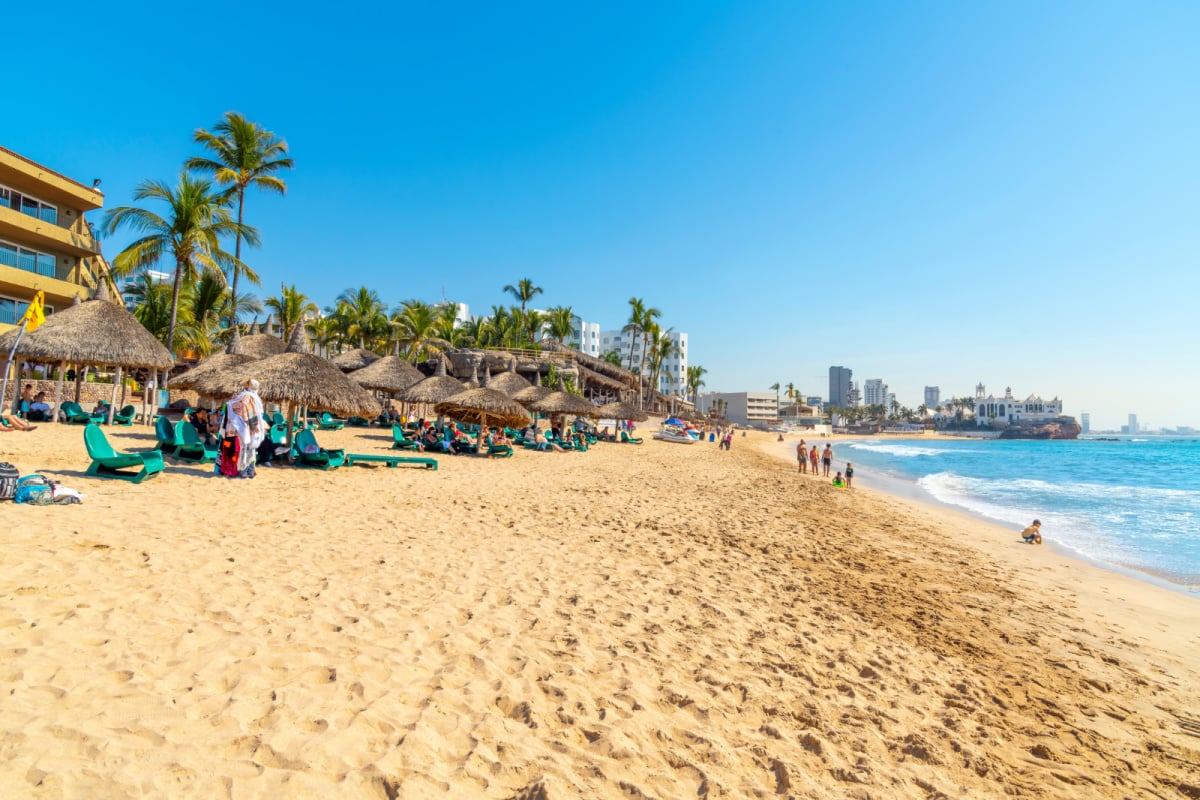 Beach in Mazatlan, Mexico