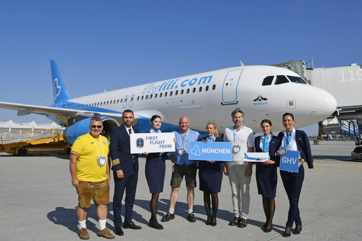 FlyLili launched its first flight from Brasov to Munich